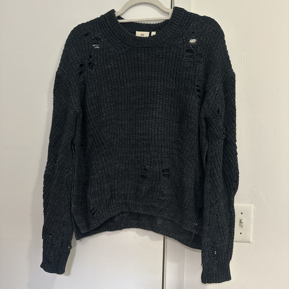 Distressed sweater